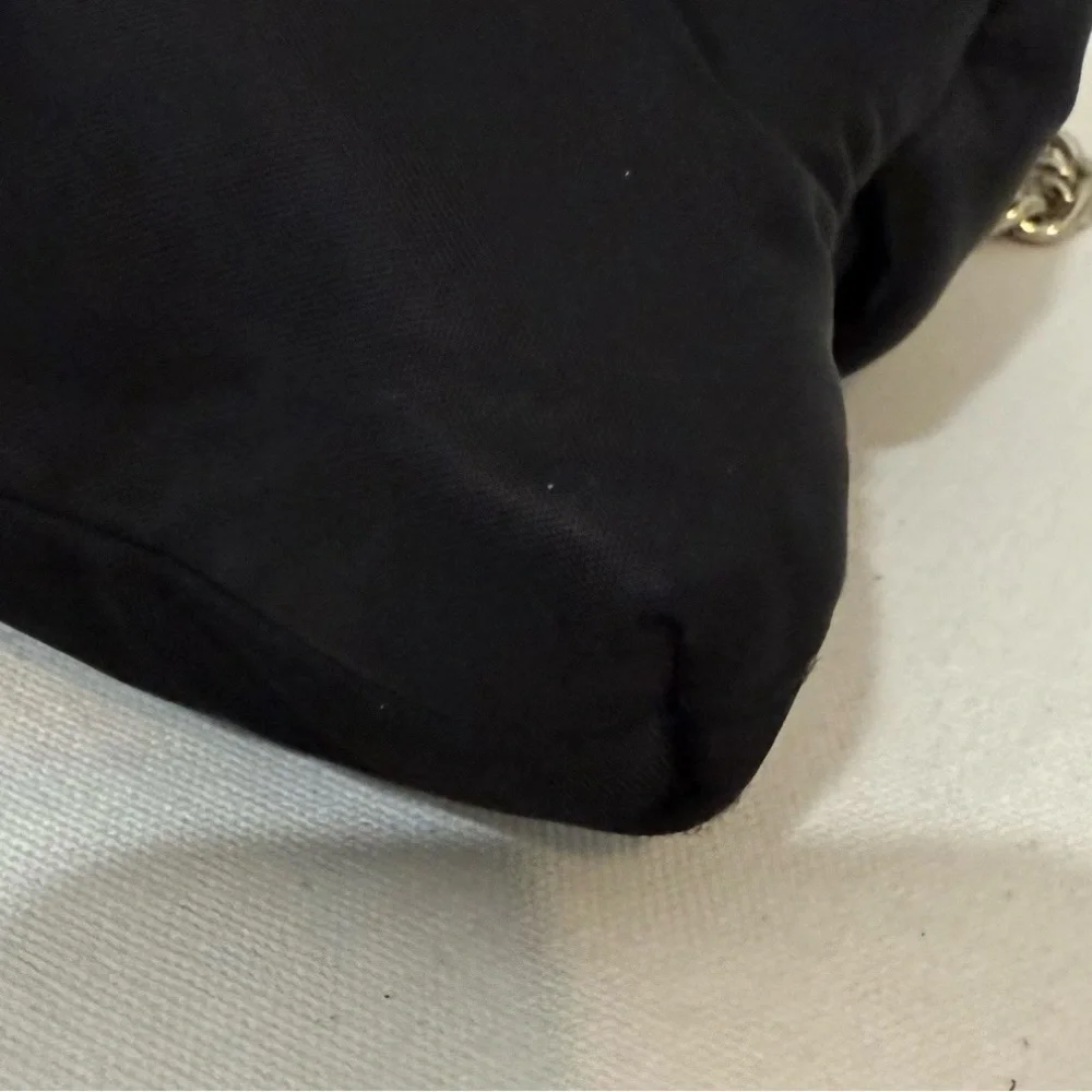 Kate Spade Have Courage Shoulder Bag Black Nylon Bow PXRU2267